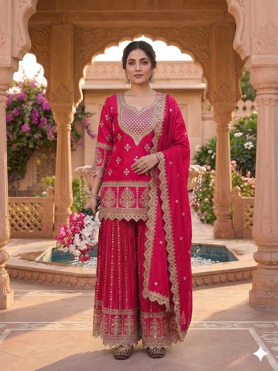 Regal Violet Heritage Embroidered Couture